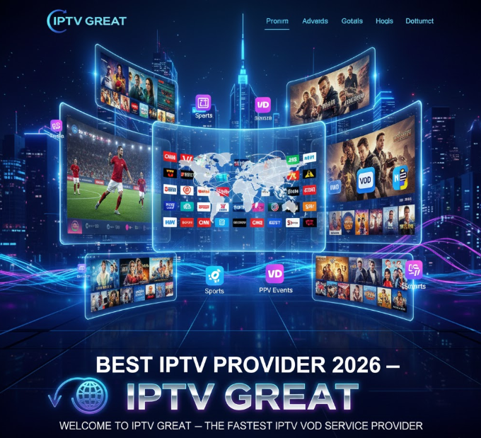 ⭐ Best IPTV Provider 2026 — Why IPTVGREAT Is the Future of Premium Streaming