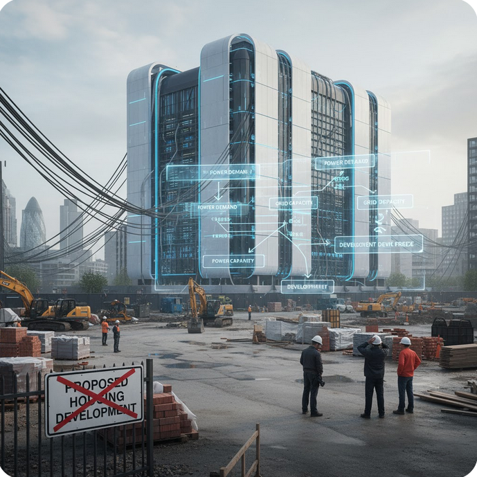 When Data Centres Meet a Housing Crisis: How London’s Digital Boom Is Slowing Down New Homes