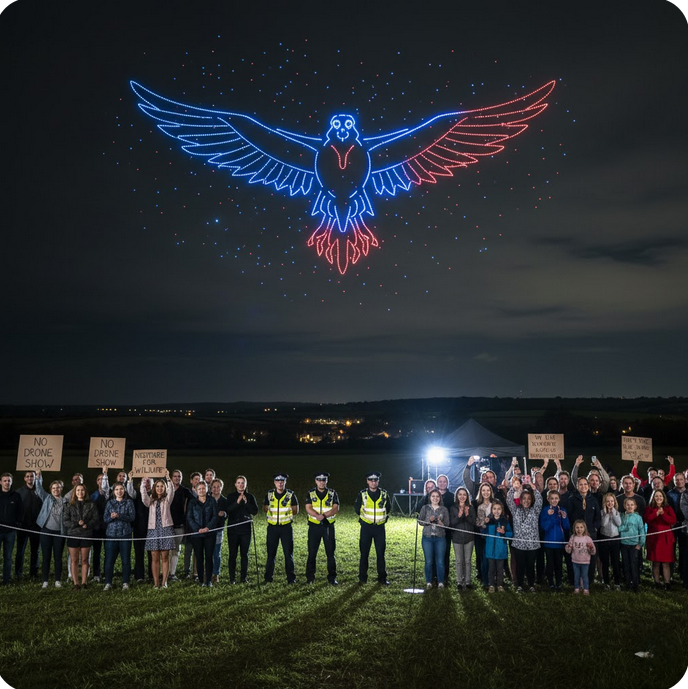 Holiday Magic Mishap: What Really Happened at the West Sussex Drone Show