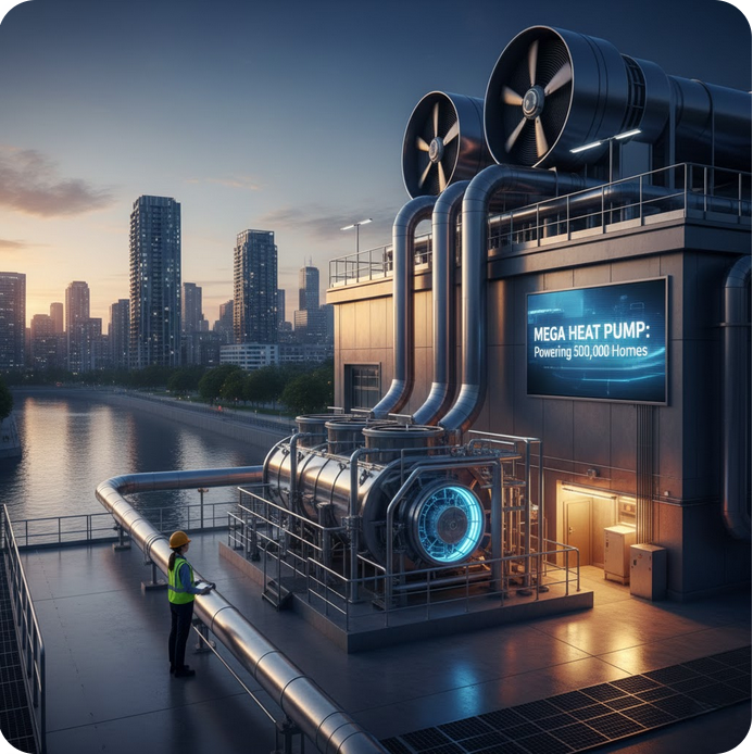 Inside the Rise of Mega Heat Pumps: How Cities Are Replacing Coal With River Water, Air, and Ingenious Engineering