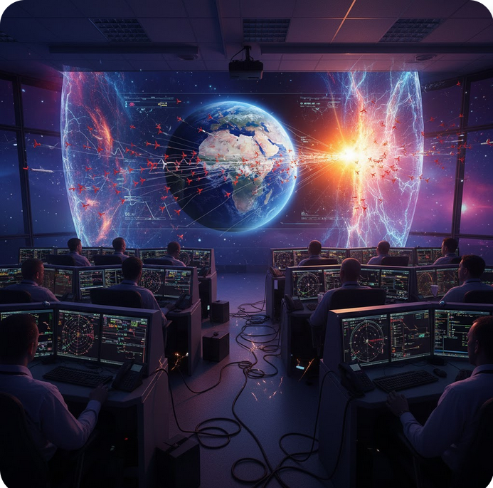 When Space Interferes With Earth: How Invisible Cosmic Particles Temporarily Brought Thousands of Planes to a Halt